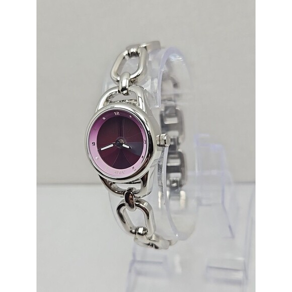 Relic Fossil Big Tic Animated Pink Dial Womens Bracelet Watch Quartz New Battery - Picture 2 of 11